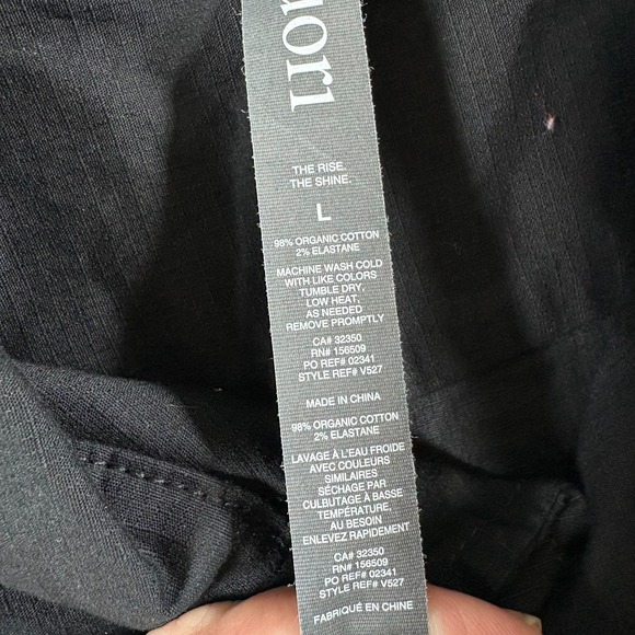 Vuori V527 Jacket Mens The Rise The Shine Large Black Stretch Ripstop Utility - Picture 4 of 7